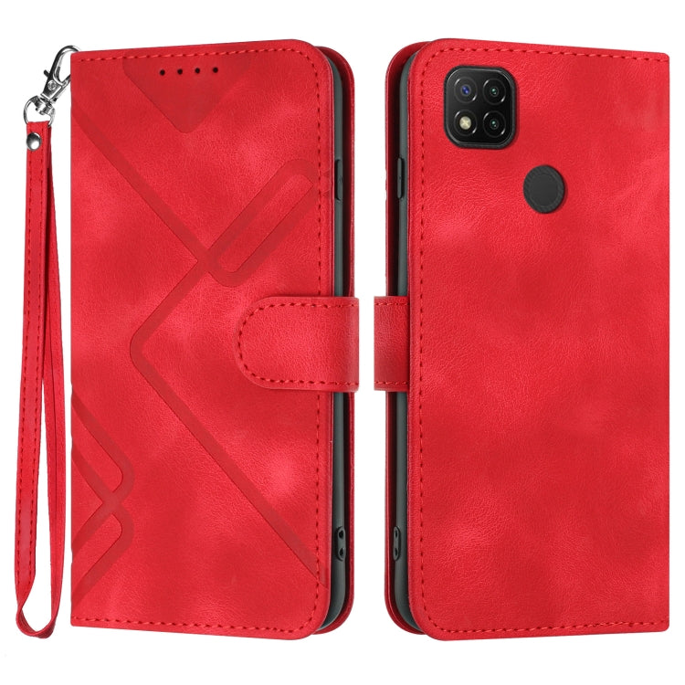 Line Pattern Skin Feel Leather Phone Case, For Xiaomi Redmi Note 10S 4G Global, For Xiaomi Redmi 9C/9C NFC/Poco C3, For Xiaomi Mi 10T 5G/10T Pro 5G, For Xiaomi Redmi Note 9 Global/10X 4G