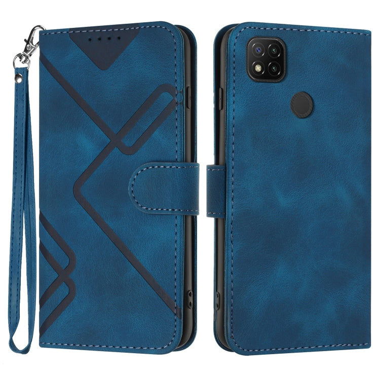 Line Pattern Skin Feel Leather Phone Case, For Xiaomi Redmi Note 10S 4G Global, For Xiaomi Redmi 9C/9C NFC/Poco C3, For Xiaomi Mi 10T 5G/10T Pro 5G, For Xiaomi Redmi Note 9 Global/10X 4G
