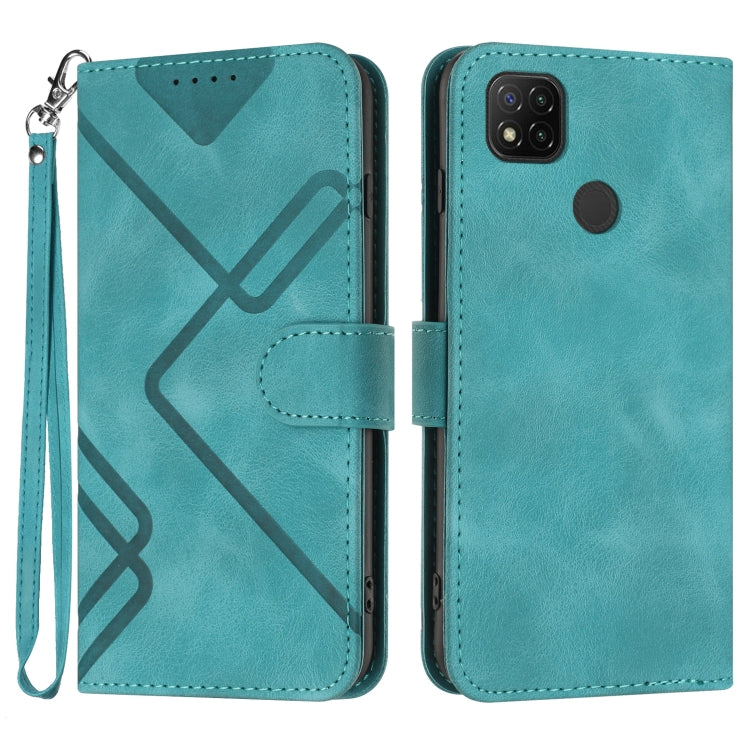 Line Pattern Skin Feel Leather Phone Case, For Xiaomi Redmi Note 10S 4G Global, For Xiaomi Redmi 9C/9C NFC/Poco C3, For Xiaomi Mi 10T 5G/10T Pro 5G, For Xiaomi Redmi Note 9 Global/10X 4G