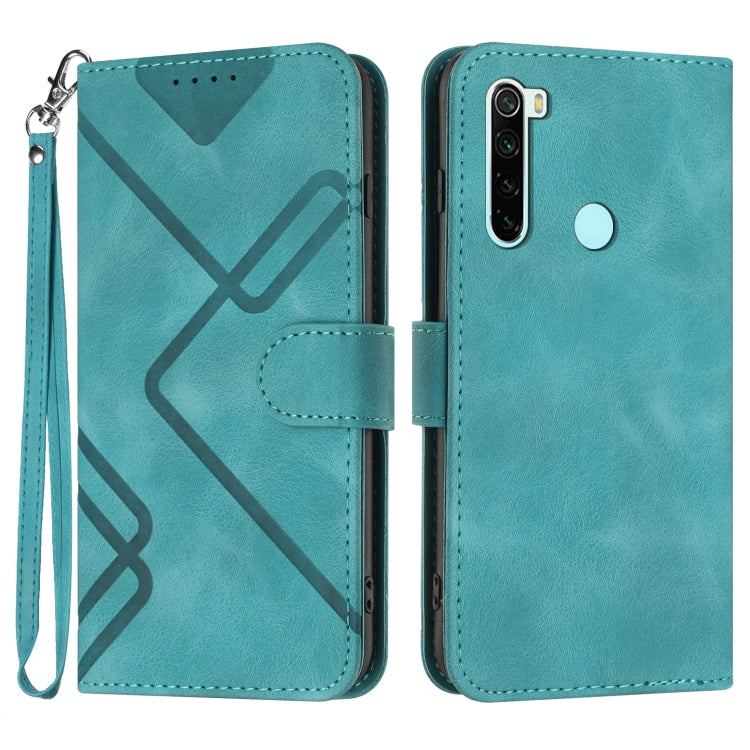 Line Pattern Skin Feel Leather Phone Case, For Xiaomi Redmi Note 9 Pro, For Xiaomi Redmi Note 8T, For Xiaomi Redmi 8, For Xiaomi Redmi Note 8