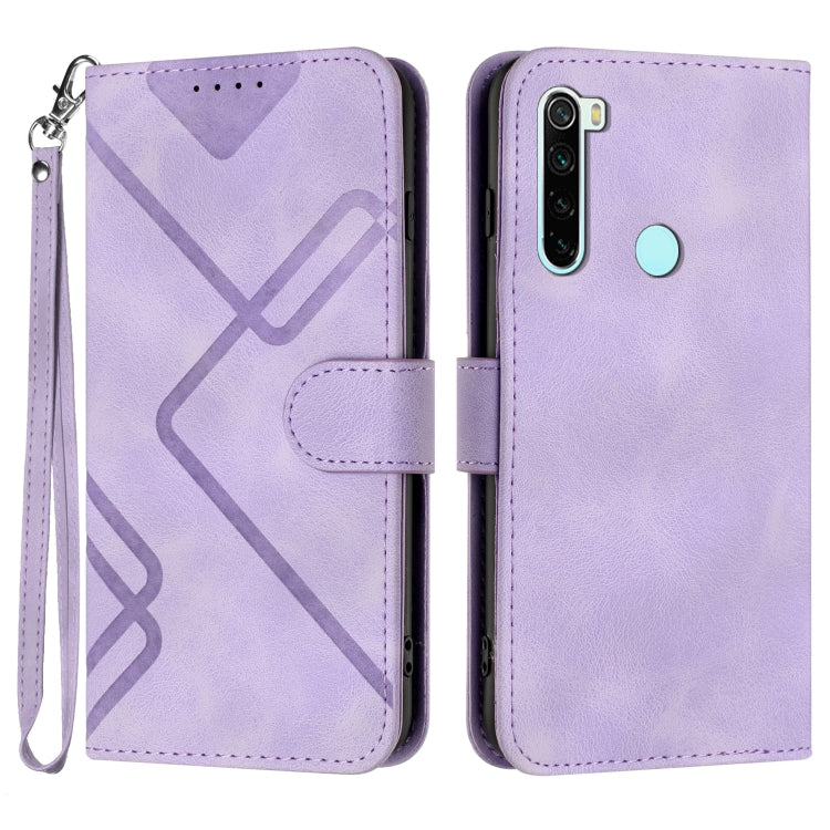 Line Pattern Skin Feel Leather Phone Case, For Xiaomi Redmi Note 9 Pro, For Xiaomi Redmi Note 8T, For Xiaomi Redmi 8, For Xiaomi Redmi Note 8