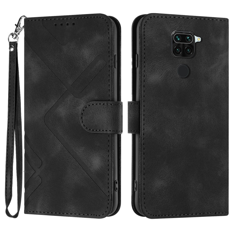 Line Pattern Skin Feel Leather Phone Case, For Xiaomi Redmi Note 10S 4G Global, For Xiaomi Redmi 9C/9C NFC/Poco C3, For Xiaomi Mi 10T 5G/10T Pro 5G, For Xiaomi Redmi Note 9 Global/10X 4G