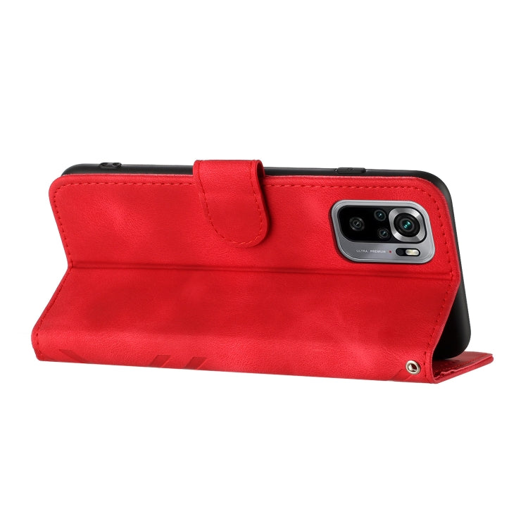 Line Pattern Skin Feel Leather Phone Case, For Xiaomi Redmi Note 10S 4G Global, For Xiaomi Redmi 9C/9C NFC/Poco C3, For Xiaomi Mi 10T 5G/10T Pro 5G, For Xiaomi Redmi Note 9 Global/10X 4G