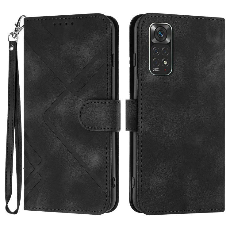 Line Pattern Skin Feel Leather Phone Case, For Xiaomi Redmi 10/10 2022/10 Prime, For Xiaomi Poco F3/11i/Redmi K40, For Xiaomi Redmi Note 11 4G Global, For Xiaomi 11T/11T Pro