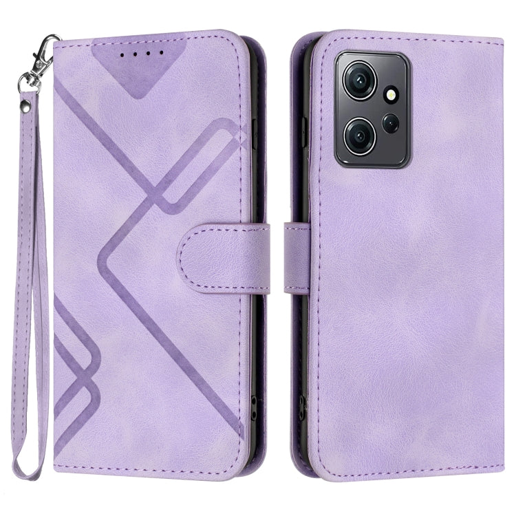 Line Pattern Skin Feel Leather Phone Case, For Xiaomi Redmi Note 12 4G Global, For Xiaomi Redmi Note 12 Pro+ 4G/5G Global, For Xiaomi Redmi Note 12 5G Global, For Xiaomi 13 Pro