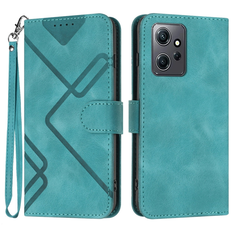 Line Pattern Skin Feel Leather Phone Case, For Xiaomi Redmi Note 12 4G Global, For Xiaomi Redmi Note 12 Pro+ 4G/5G Global, For Xiaomi Redmi Note 12 5G Global, For Xiaomi 13 Pro