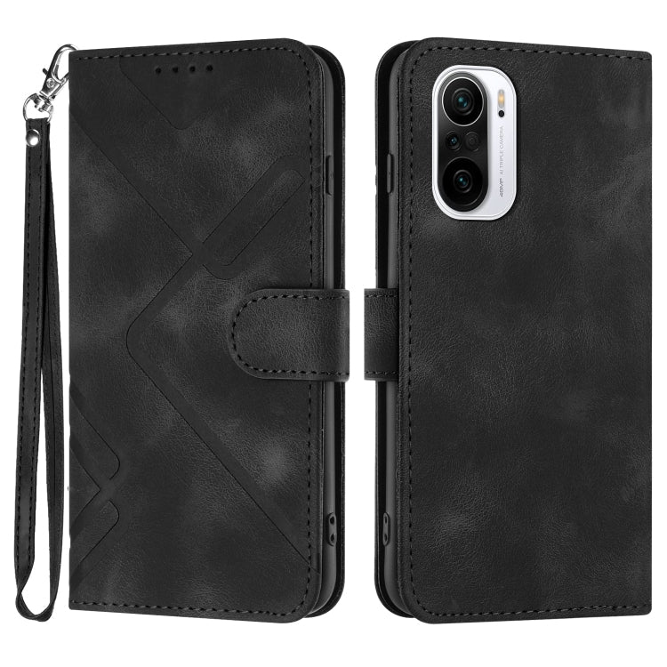 Line Pattern Skin Feel Leather Phone Case, For Xiaomi Redmi 10/10 2022/10 Prime, For Xiaomi Poco F3/11i/Redmi K40, For Xiaomi Redmi Note 11 4G Global, For Xiaomi 11T/11T Pro