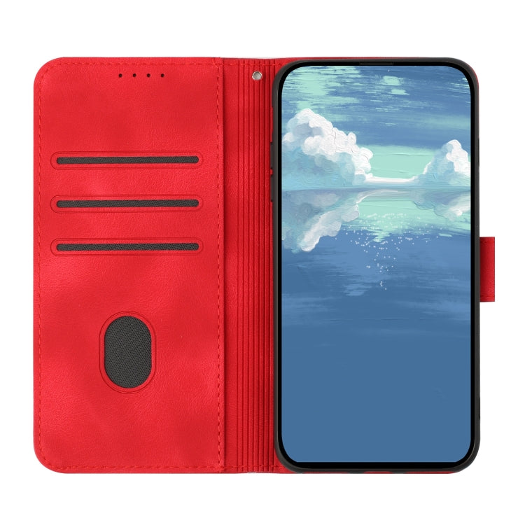 Line Pattern Skin Feel Leather Phone Case, For Xiaomi Redmi Note 13 Pro 4G, For Xiaomi Redmi Note 13 4G, For Xiaomi Redmi 13C, For Xiaomi Redmi K70E