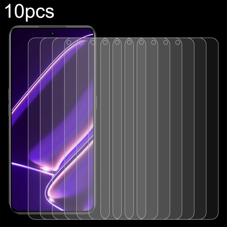 10pcs 0.26mm 9H 2.5D Tempered Glass Film, For Realme GT 7 Global, For Realme 13 4G / 13+ / C63 5G / 14x / 14, For Realme P3 Ultra 5G, For Realme Neo7, For Realme P1 Speed, For Realme C61 / C61 India / Note 60, For Realme 12+ / 12 4G, For Realme Narzo N...