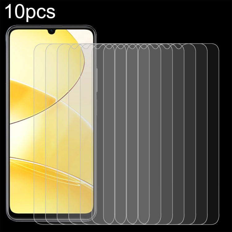 10pcs 0.26mm 9H 2.5D Tempered Glass Film, For Realme GT 7 Global, For Realme 13 4G / 13+ / C63 5G / 14x / 14, For Realme P3 Ultra 5G, For Realme Neo7, For Realme P1 Speed, For Realme C61 / C61 India / Note 60, For Realme 12+ / 12 4G, For Realme Narzo N...
