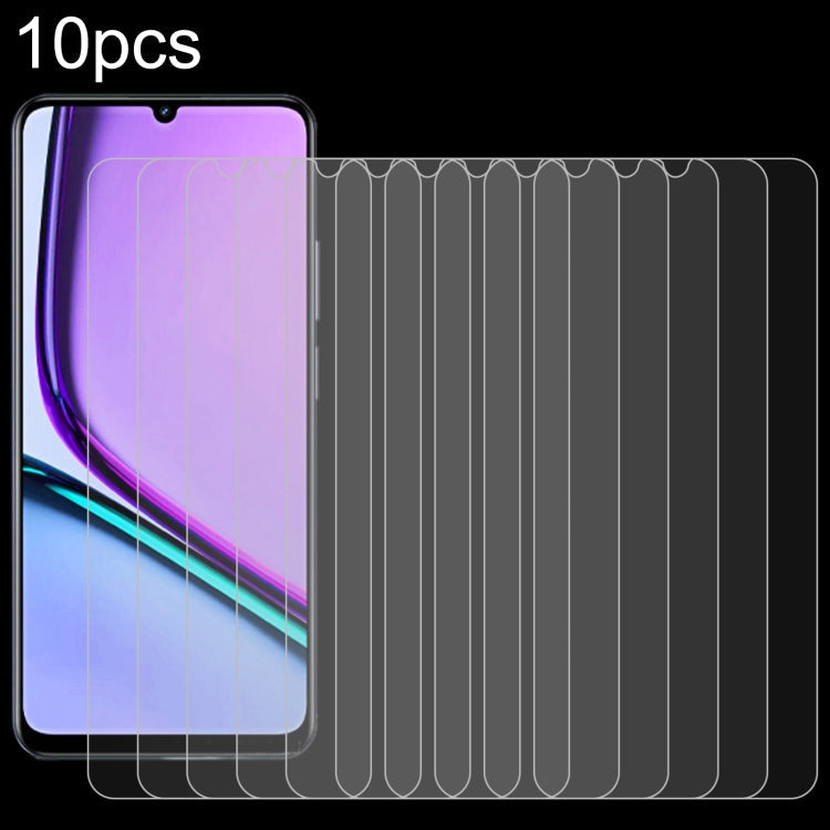 10pcs 0.26mm 9H 2.5D Tempered Glass Film, For Realme GT 7 Global, For Realme 13 4G / 13+ / C63 5G / 14x / 14, For Realme P3 Ultra 5G, For Realme Neo7, For Realme P1 Speed, For Realme C61 / C61 India / Note 60, For Realme 12+ / 12 4G, For Realme Narzo N...