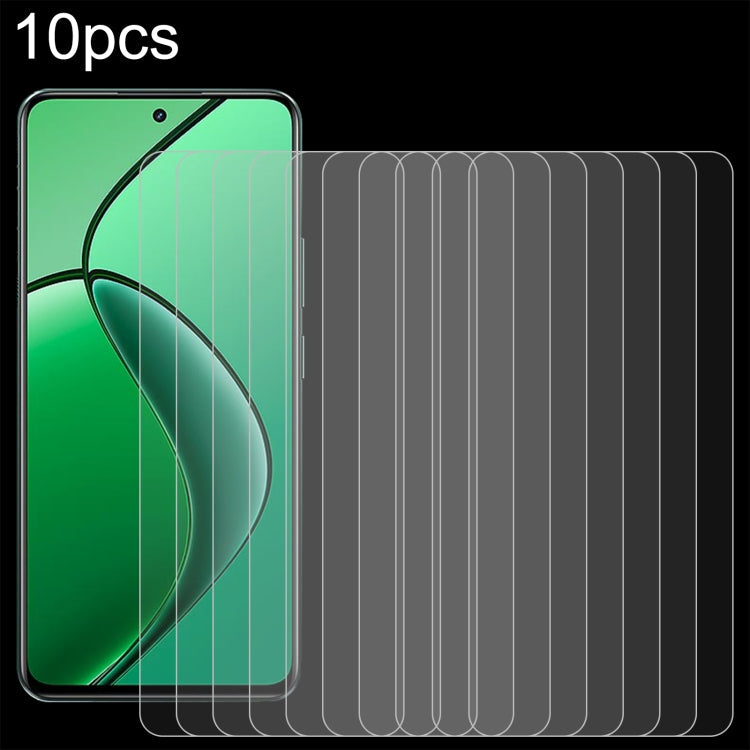 10pcs 0.26mm 9H 2.5D Tempered Glass Film, For Realme GT 7 Global, For Realme 13 4G / 13+ / C63 5G / 14x / 14, For Realme P3 Ultra 5G, For Realme Neo7, For Realme P1 Speed, For Realme C61 / C61 India / Note 60, For Realme 12+ / 12 4G, For Realme Narzo N...