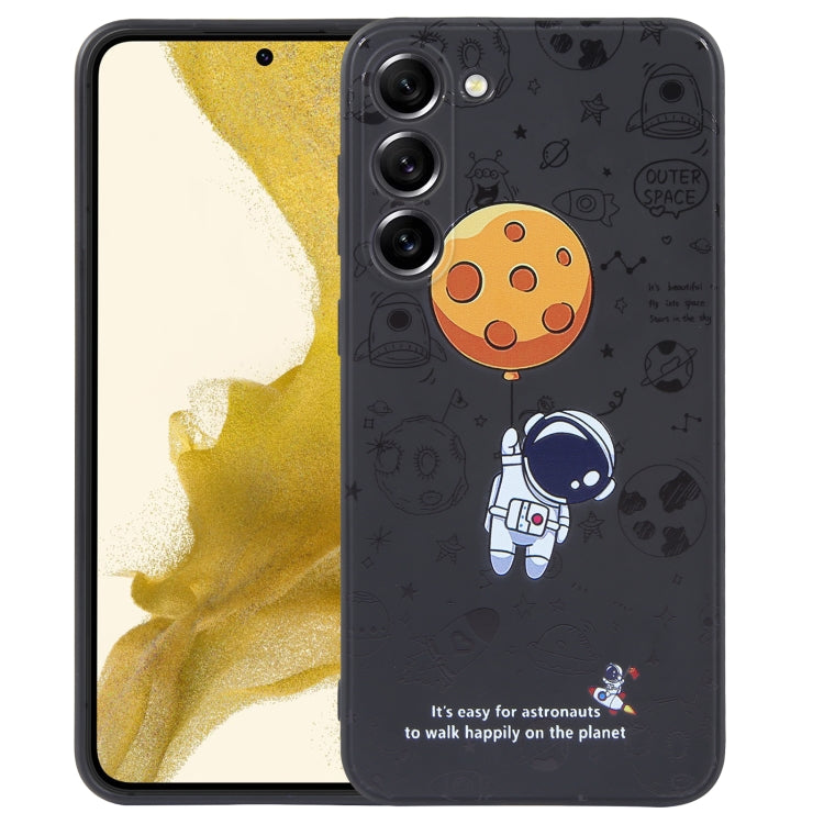 Astronaut Pattern Silicone Straight Edge Phone Case, For Samsung Galaxy A24, For Samsung Galaxy S21 Ultra 5G, For Samsung Galaxy S20