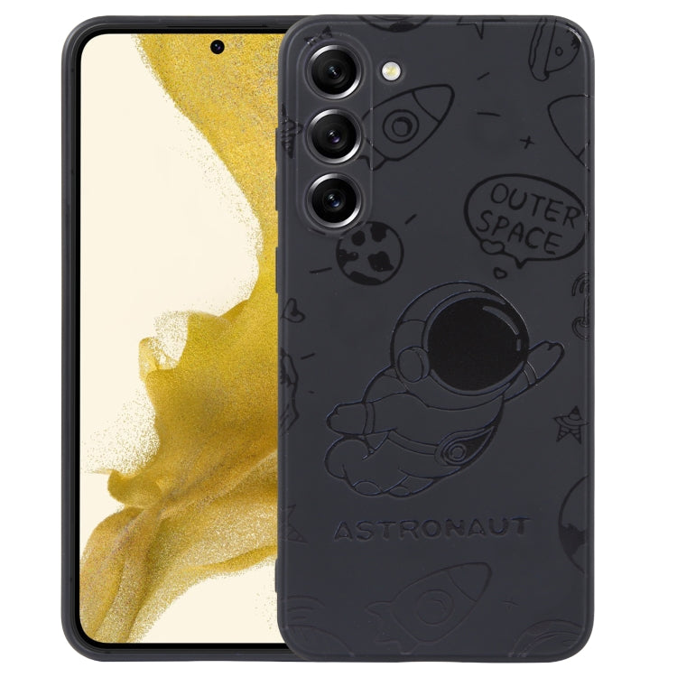 Astronaut Pattern Silicone Straight Edge Phone Case, For Samsung Galaxy A02s 164.2mm, For Samsung Galaxy A02, For Samsung Galaxy A21s