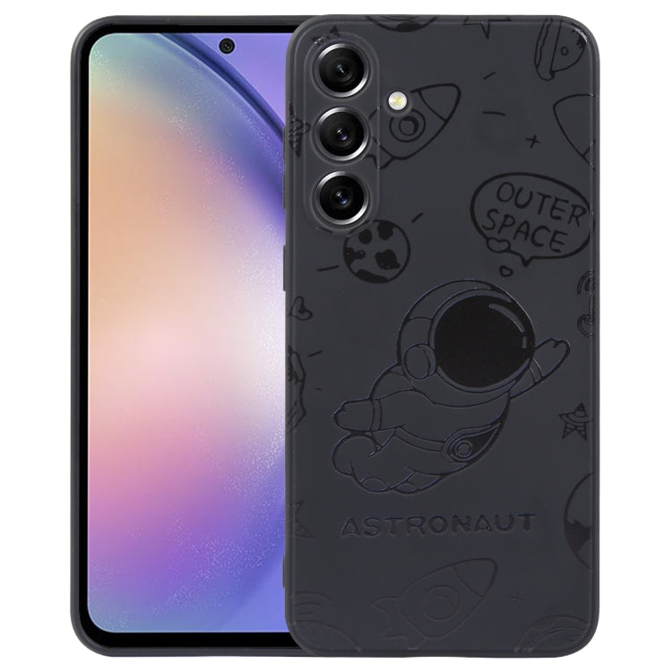 Astronaut Pattern Silicone Straight Edge Phone Case, For Samsung Galaxy A54 5G, For Samsung Galaxy S20 Ultra 5G, For Samsung Galaxy S20 FE