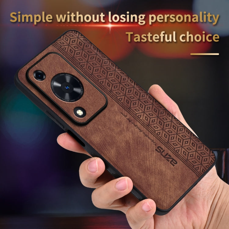 For Huawei Enjoy 70 AZNS 3D Embossed Skin Feel Phone Case(Black)