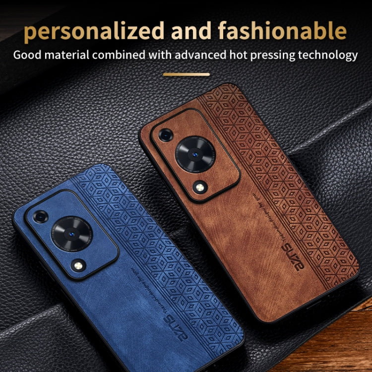 For Huawei Enjoy 70 AZNS 3D Embossed Skin Feel Phone Case(Dark Green)