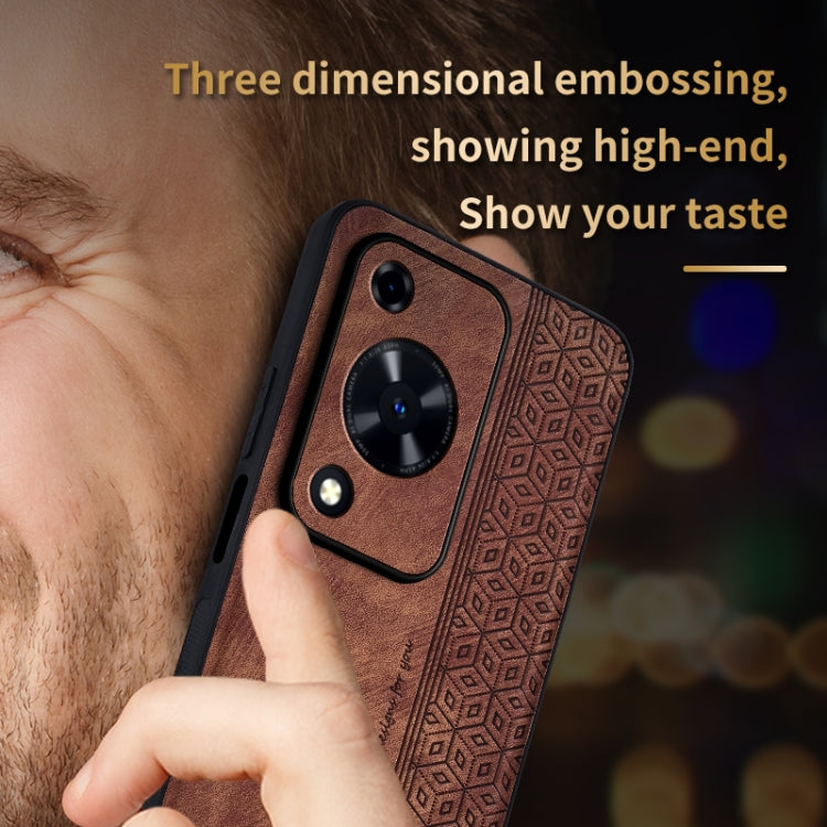 For Huawei Enjoy 70 AZNS 3D Embossed Skin Feel Phone Case(Sapphire Blue)