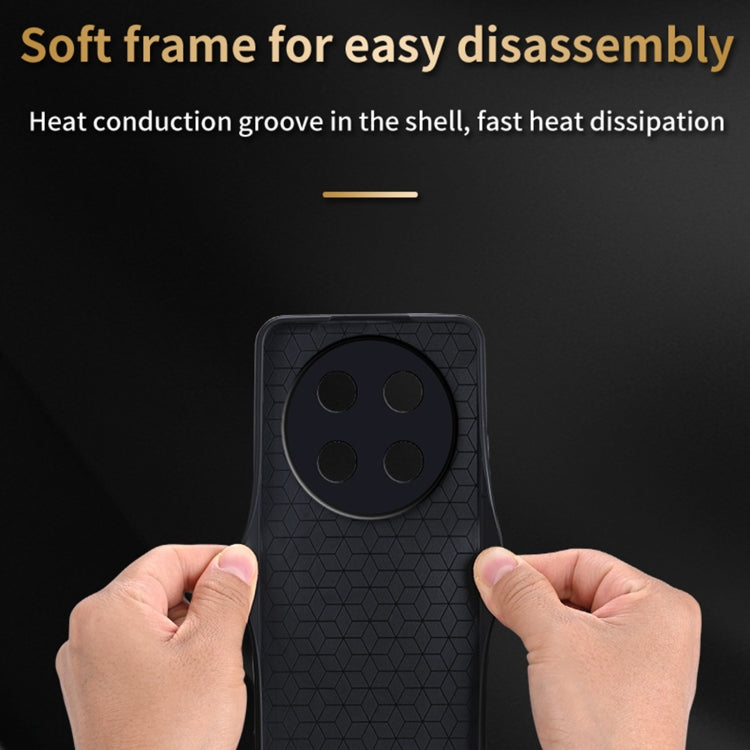 For Huawei Enjoy 70 pro AZNS 3D Embossed Skin Feel Phone Case(Sapphire Blue)