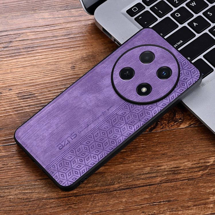 For Huawei Enjoy 70 pro AZNS 3D Embossed Skin Feel Phone Case(Purple)