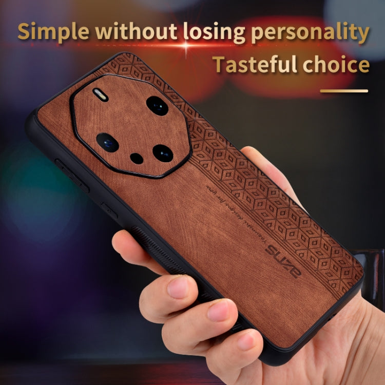 For Huawei Mate 60 RS Ultimate AZNS 3D Embossed Skin Feel Phone Case(Dark Green)