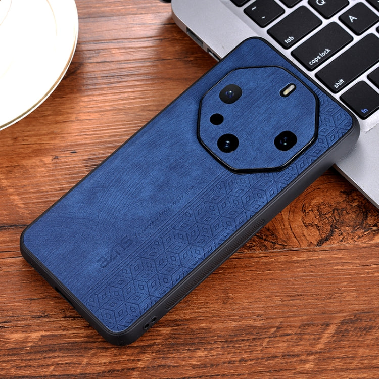 For Huawei Mate 60 RS Ultimate AZNS 3D Embossed Skin Feel Phone Case(Sapphire Blue)