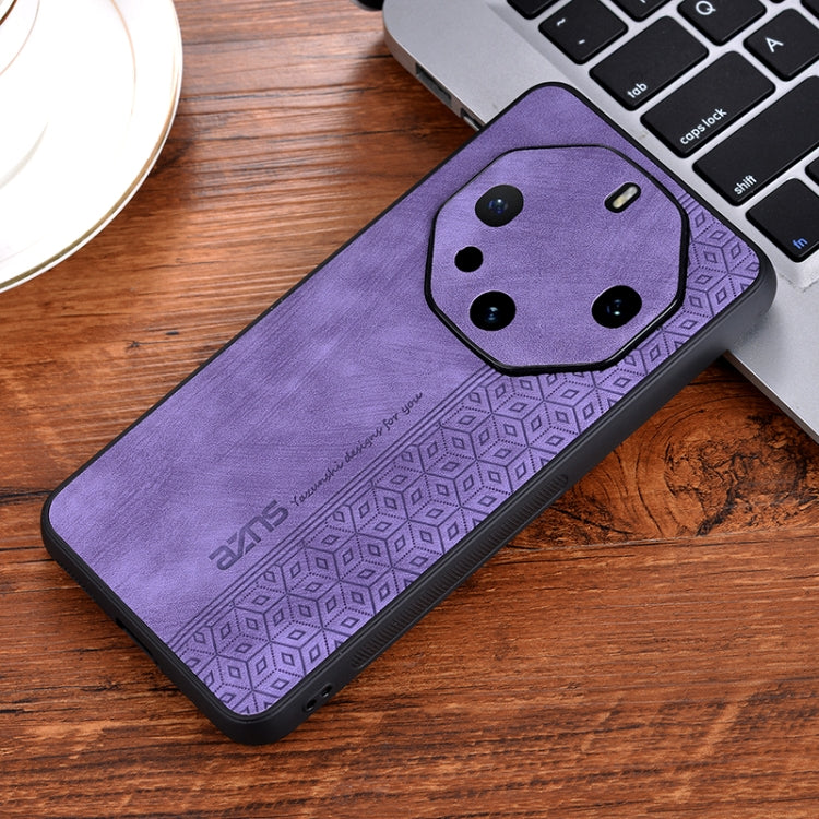 For Huawei Mate 60 RS Ultimate AZNS 3D Embossed Skin Feel Phone Case(Purple)