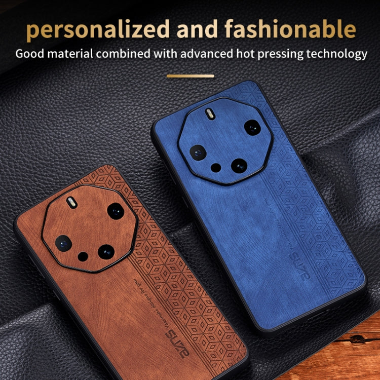 For Huawei Mate 60 RS Ultimate AZNS 3D Embossed Skin Feel Phone Case(Brown)