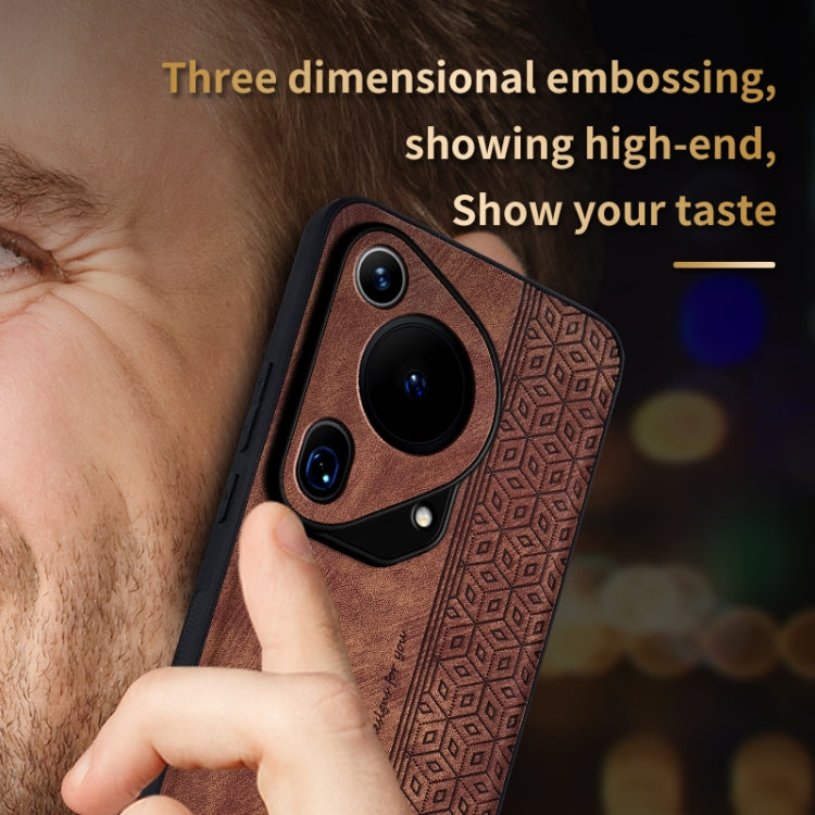 For Huawei Pura 70 Ultra AZNS 3D Embossed Skin Feel Phone Case(Sapphire Blue)