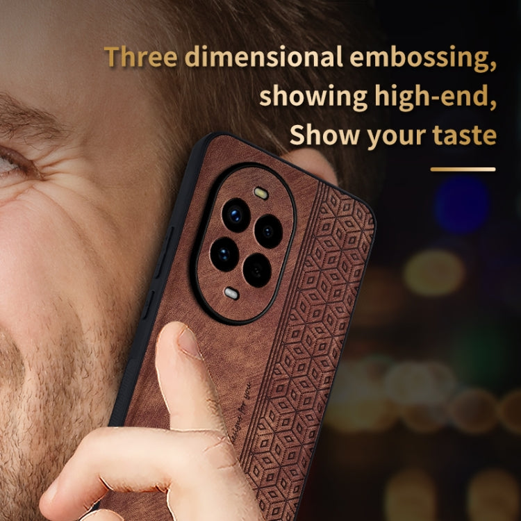 For Huawei nova 13 Pro AZNS 3D Embossed Skin Feel Phone Case(Dark Green)
