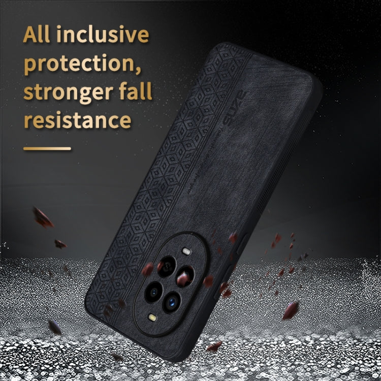 For Huawei nova 13 Pro AZNS 3D Embossed Skin Feel Phone Case(Brown)