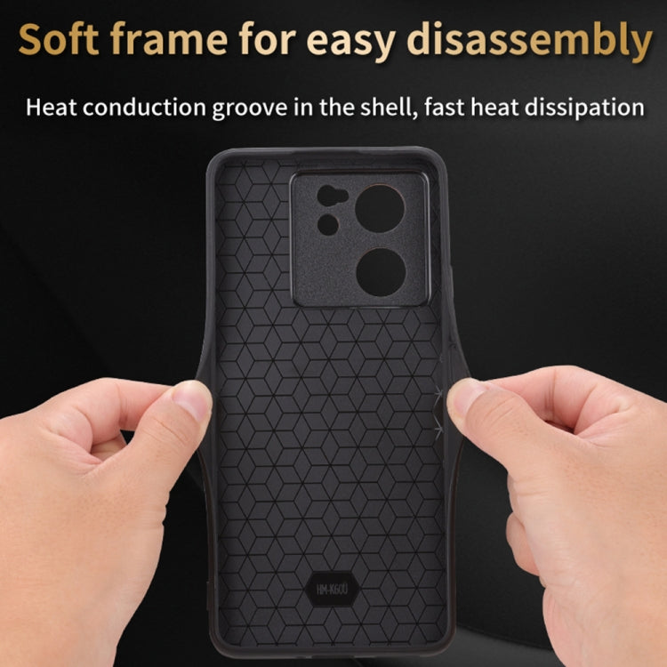 For Xiaomi 13T / 13T Pro / Redmi K60 Ultra AZNS 3D Embossed Skin Feel Phone Case(Dark Green)