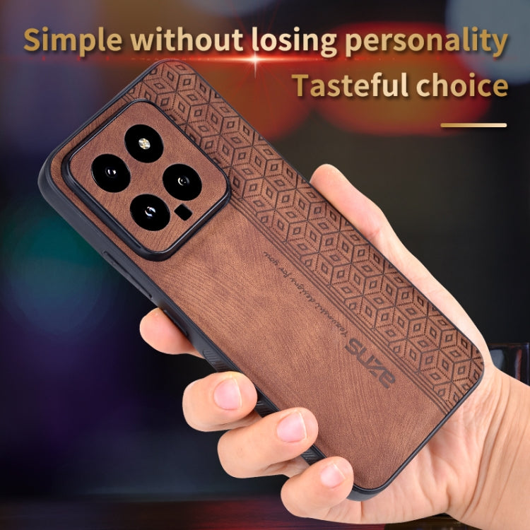For Xiaomi 14 AZNS 3D Embossed Skin Feel Phone Case(Sapphire Blue)
