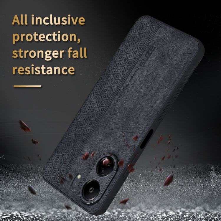 For Xiaomi Poco C65/Redmi 13C AZNS 3D Embossed Skin Feel Phone Case(Purple)