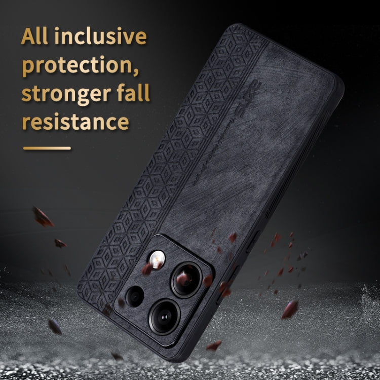 For Xiaomi Redmi Note 13 Pro 5G AZNS 3D Embossed Skin Feel Phone Case(Black)