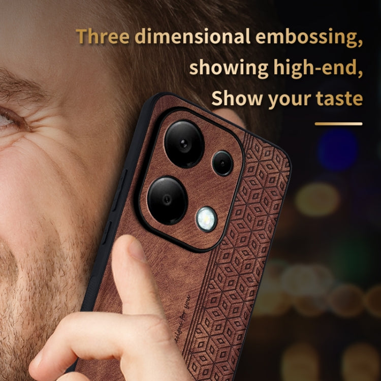 For Xiaomi Redmi Note 13 Pro 4G AZNS 3D Embossed Skin Feel Phone Case(Sapphire Blue)