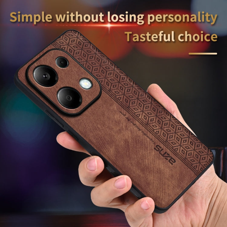 For Xiaomi Redmi Note 13 Pro 4G AZNS 3D Embossed Skin Feel Phone Case(Sapphire Blue)