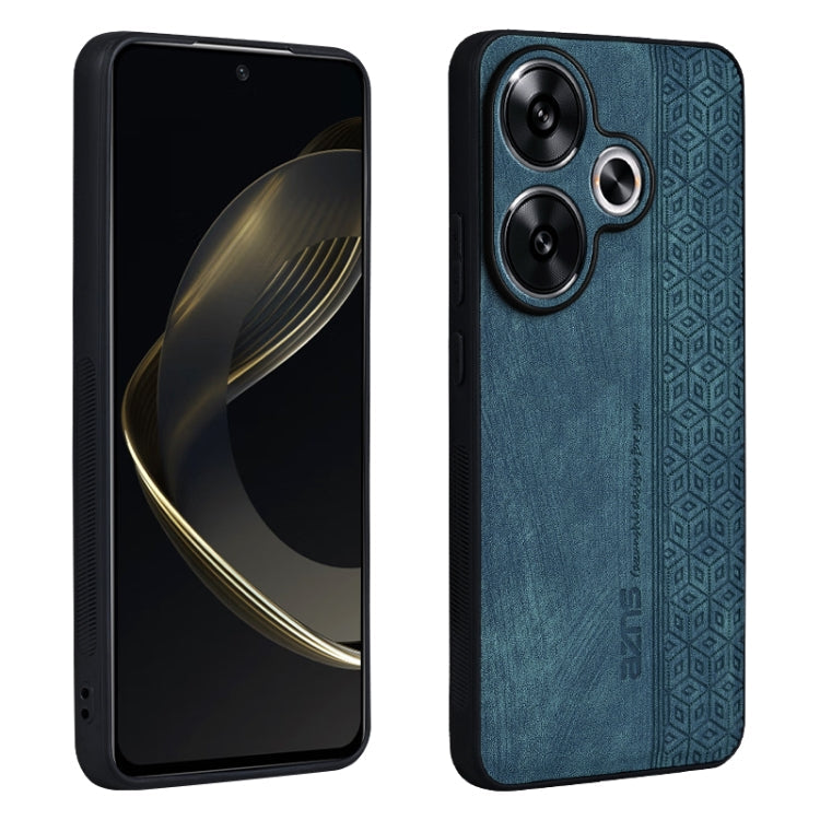 For Xiaomi Redmi Turbo 3 AZNS 3D Embossed Skin Feel Phone Case(Dark Green)