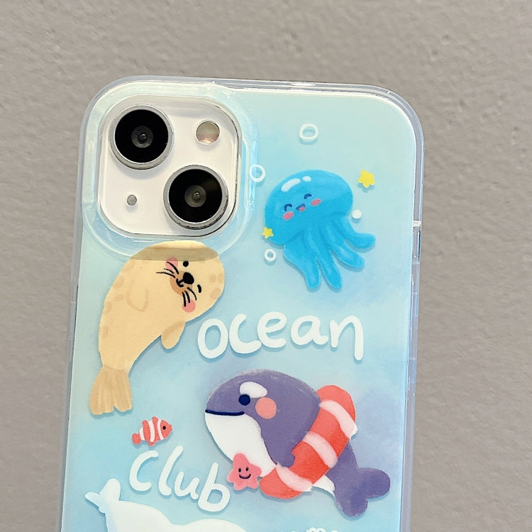 IMD Cute Animal Pattern Phone Case, For iPhone 14 Pro Max, For iPhone 14 Pro, For iPhone 14, For iPhone 13 Pro Max