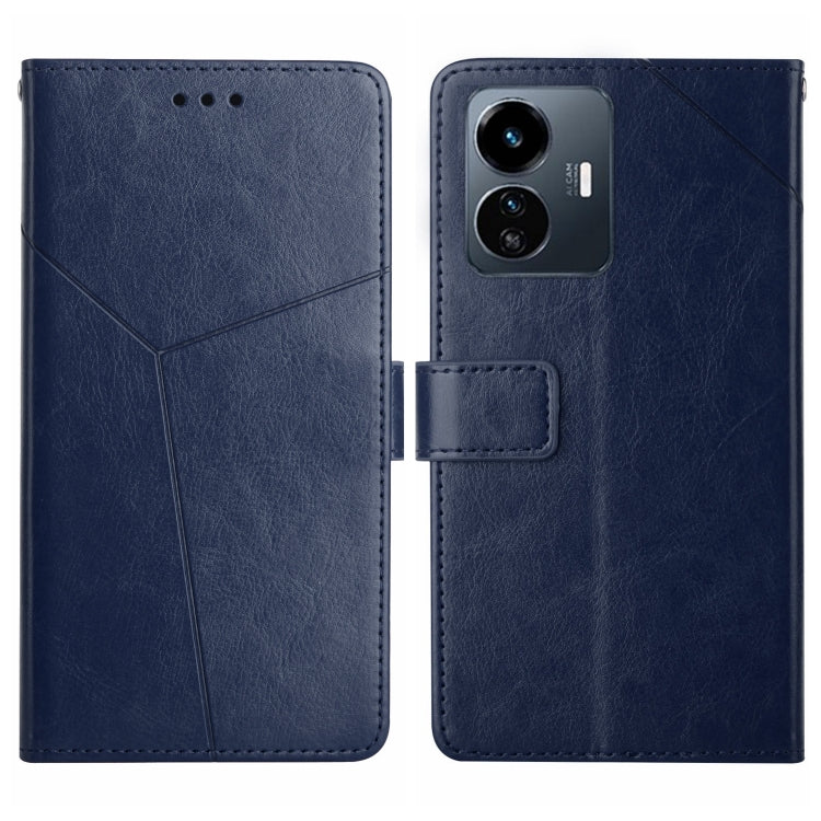 HT01 Y-shaped Pattern Flip Leather Phone Case, For vivo Y22 4G Global / Y35 4G Global