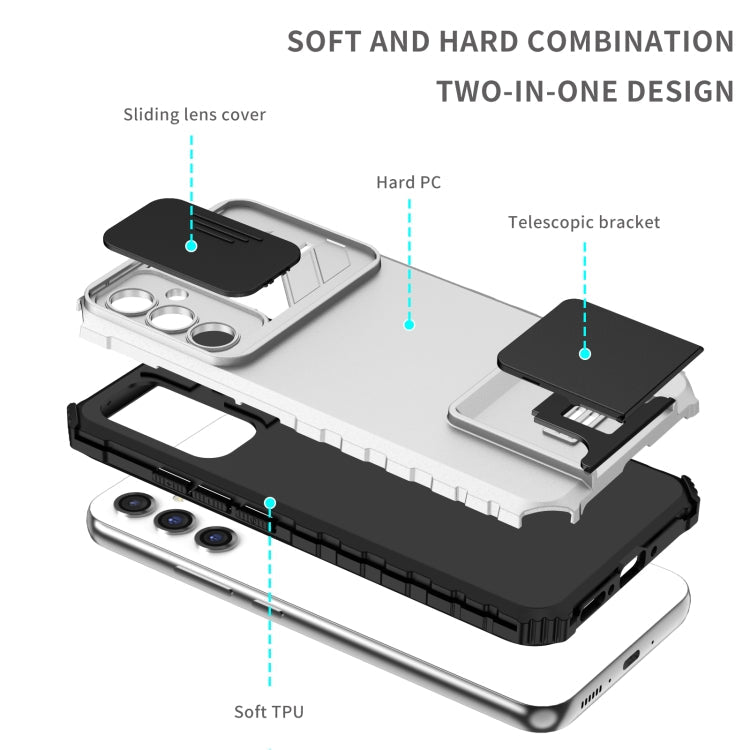 Stereoscopic Holder Sliding Camshield Phone Case, For Samsung Galaxy A34 5G, For Samsung Galaxy A54 5G, For Samsung Galaxy A14 5G