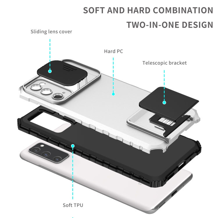 Stereoscopic Holder Sliding Camshield Phone Case, For Samsung Galaxy S20 FE, For Samsung Galaxy A23 4G, For Samsung Galaxy S22+ 5G