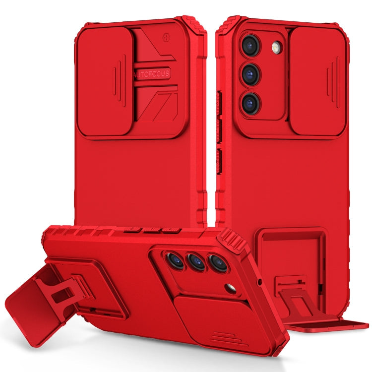 Stereoscopic Holder Sliding Camshield Phone Case, For Samsung Galaxy S22 5G, For Samsung Galaxy A52 5G, For Samsung Galaxy A05