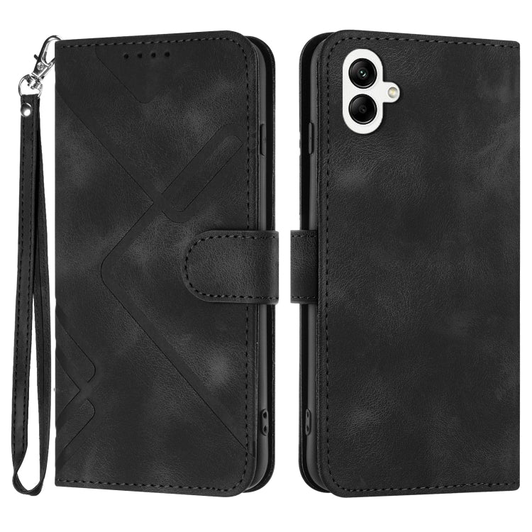 Line Pattern Skin Feel Leather Phone Case, For Samsung Galaxy A34 5G, For Samsung Galaxy A54 5G, For Samsung Galaxy A04e, For Samsung Galaxy S23 Ultra 5G