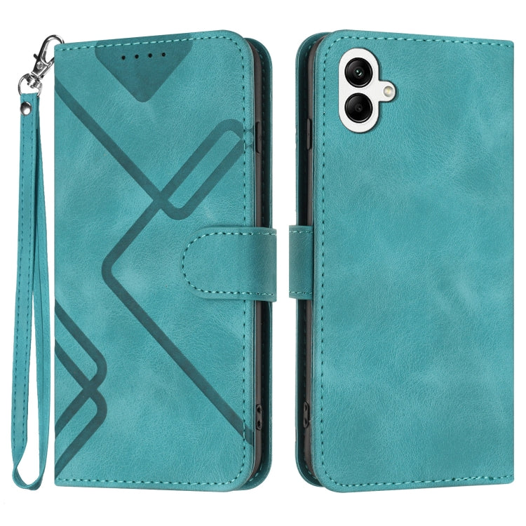 Line Pattern Skin Feel Leather Phone Case, For Samsung Galaxy A34 5G, For Samsung Galaxy A54 5G, For Samsung Galaxy A04e, For Samsung Galaxy S23 Ultra 5G