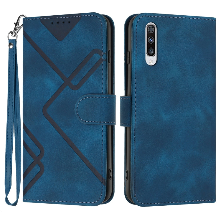 Line Pattern Skin Feel Leather Phone Case, For Samsung Galaxy A71 4G, For Samsung Galaxy A51 4G, For Samsung Galaxy A50 / A50s, For Samsung Galaxy Note10 / Note10 5G