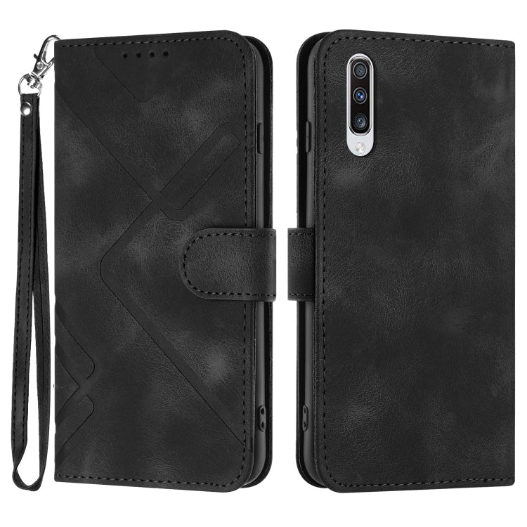 Line Pattern Skin Feel Leather Phone Case, For Samsung Galaxy A71 4G, For Samsung Galaxy A51 4G, For Samsung Galaxy A50 / A50s, For Samsung Galaxy Note10 / Note10 5G
