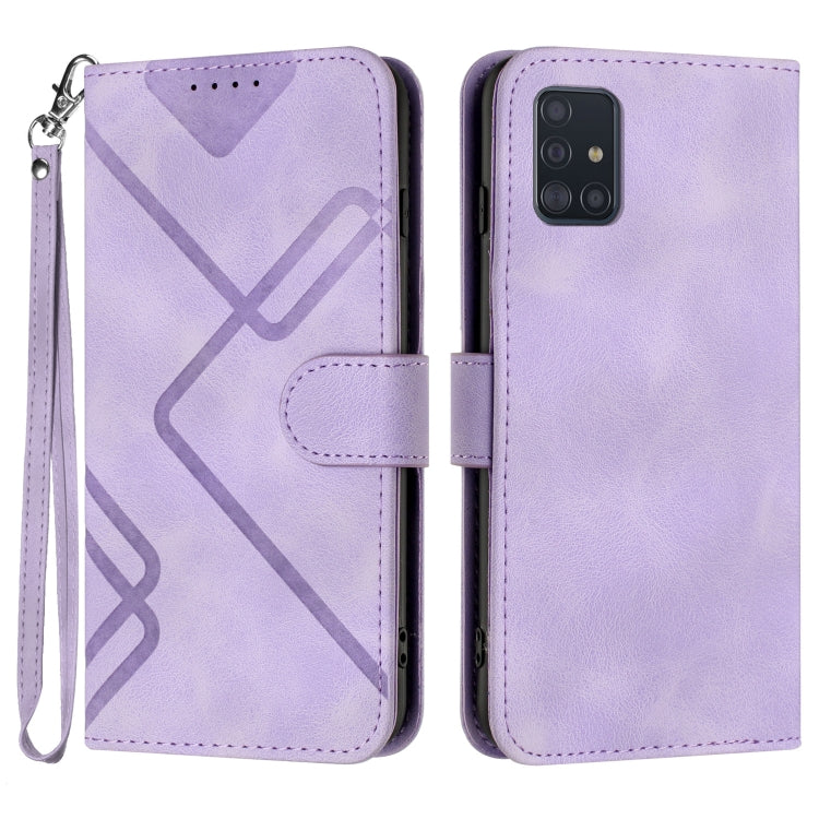 Line Pattern Skin Feel Leather Phone Case, For Samsung Galaxy A71 4G, For Samsung Galaxy A51 4G, For Samsung Galaxy A50 / A50s, For Samsung Galaxy Note10 / Note10 5G