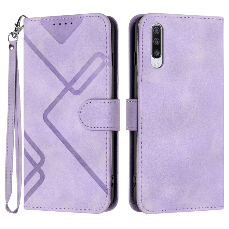 Line Pattern Skin Feel Leather Phone Case, For Samsung Galaxy A20s, For Samsung Galaxy Note10+, For Samsung Galaxy A20e / A10e, For Samsung Galaxy A70