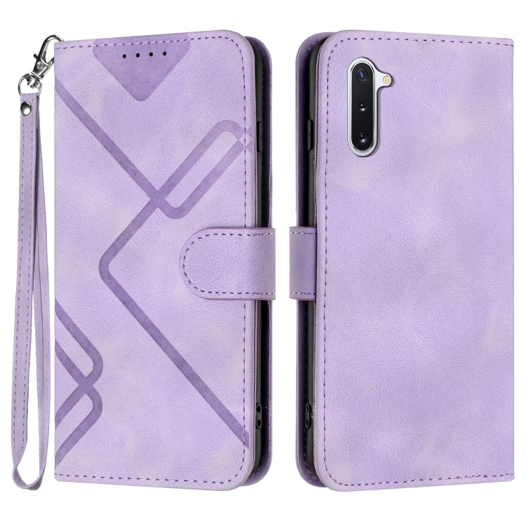 Line Pattern Skin Feel Leather Phone Case, For Samsung Galaxy A71 4G, For Samsung Galaxy A51 4G, For Samsung Galaxy A50 / A50s, For Samsung Galaxy Note10 / Note10 5G